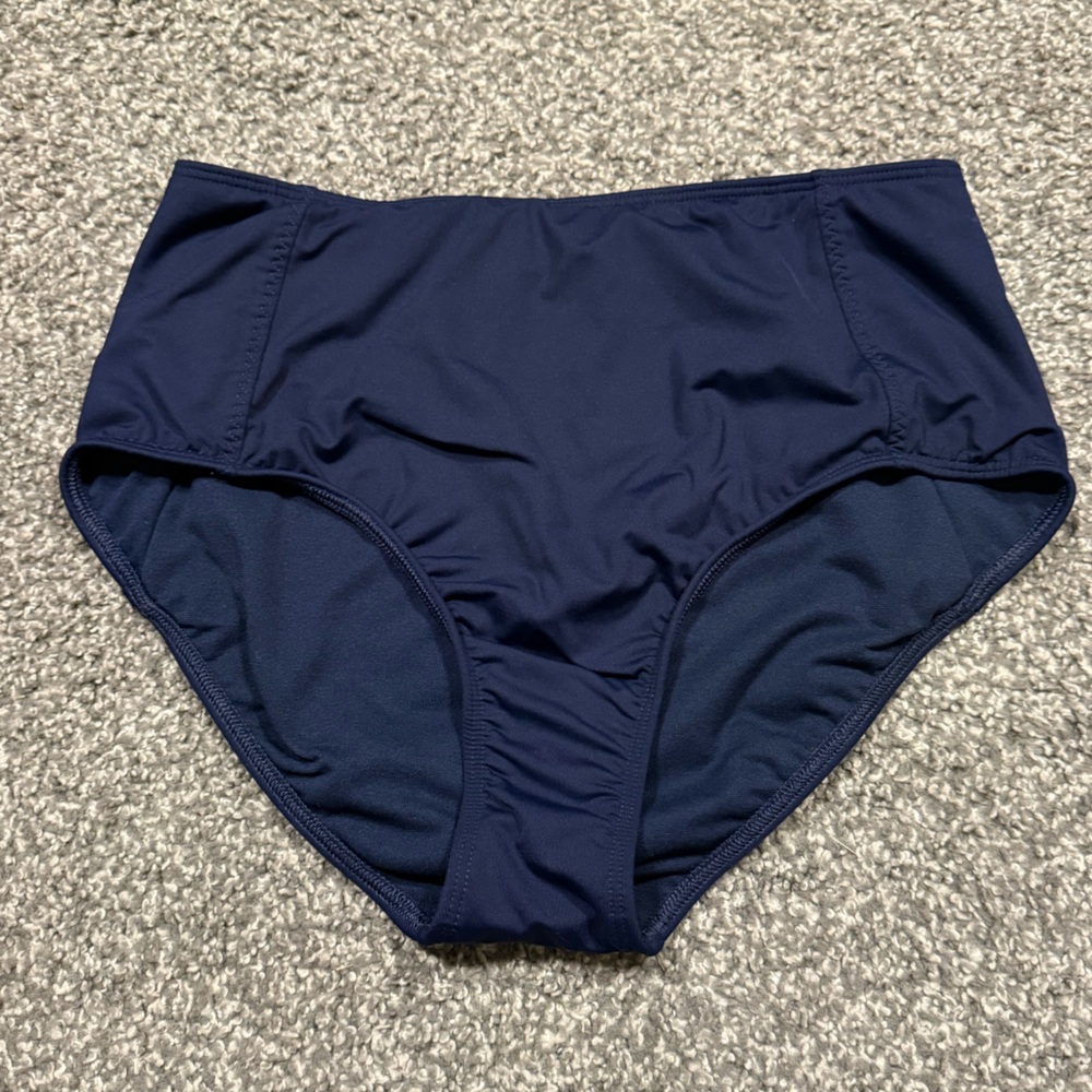 Athleta Highwaisted Navy Blue Swimsuit Bottoms